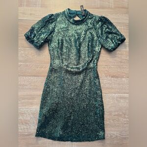 NWT Small Green Sequin Dress